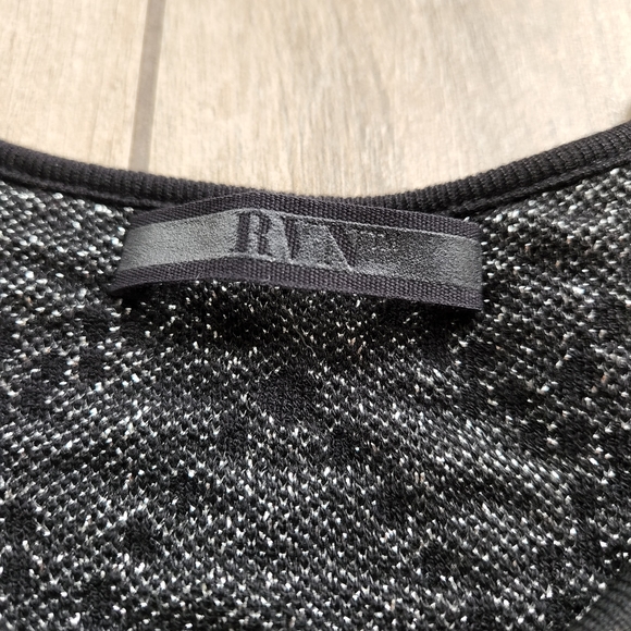 RVN Dress Black Silver Sparkly Body Con M - Picture 3 of 6
